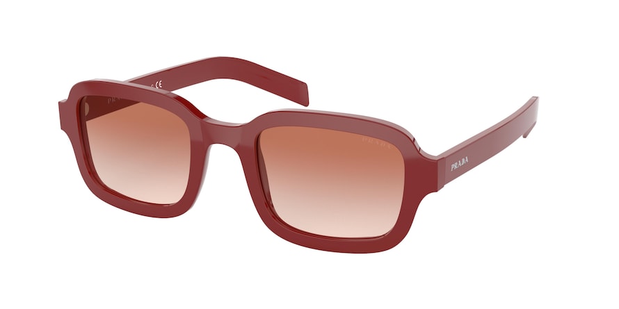 Prada PR11XSF Rectangle Sunglasses 5392F1-RED 51-21-145 - Color Map red