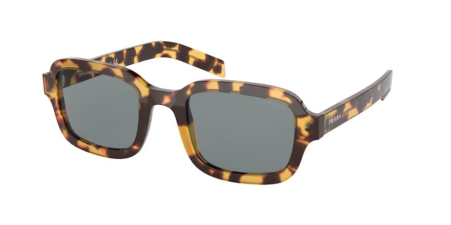Prada CONCEPTUAL PR11XS Rectangle Sunglasses 7S03C2-MEDIUM HAVANA 51-23-145 - Color Map havana