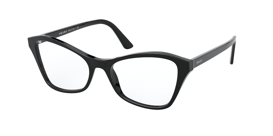Prada PR11XVF Butterfly Eyeglasses  1AB1O1-BLACK 53-17-145 - Color Map black