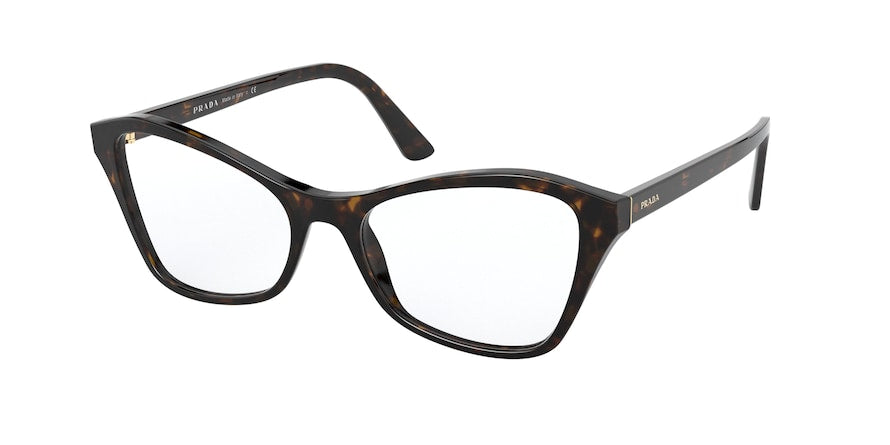 Prada PR11XVF Butterfly Eyeglasses  2AU1O1-HAVANA 53-17-145 - Color Map havana