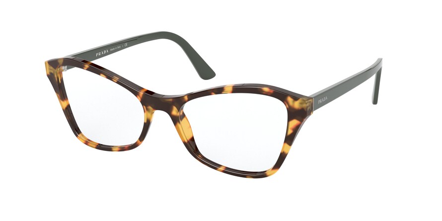 Prada PR11XVF Butterfly Eyeglasses  7S01O1-MEDIUM HAVANA 53-17-145 - Color Map havana