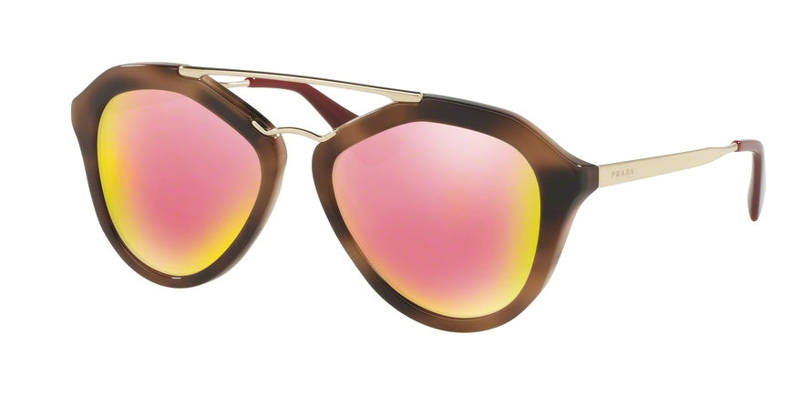 Prada PR12QSA Pilot Sunglasses USG5L2-STRIPED BROWN 54-18-135 - Color Map brown