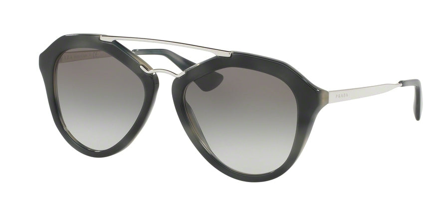 Prada CATWALK PR12QSA Pilot Sunglasses USI0A7-STRIPED GREY 54-18-135 - Color Map grey