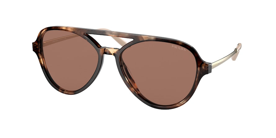 Prada PR13WS Pilot Sunglasses  07R1P1-CARAMEL TORTOISE 57-16-140 - Color Map havana