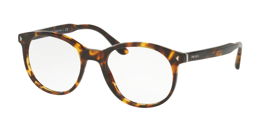 Prada PR14TVF Oval Eyeglasses  VAU1O1-HAVANA 52-19-145 - Color Map havana