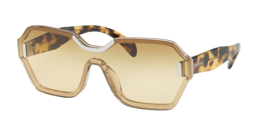 Prada PR15TS Square Sunglasses  VIR1G0-BEIGE 48-147-140 - Color Map havana