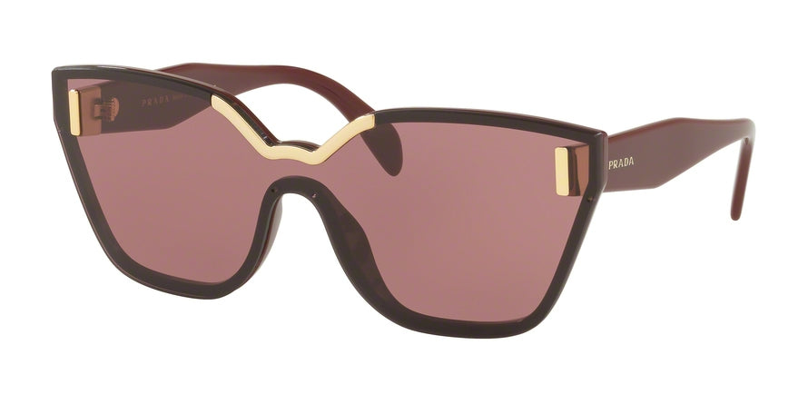 Prada CATWALK PR16TS Irregular Sunglasses TY7098-BORDEAUX 48-147-140 - Color Map bordeaux