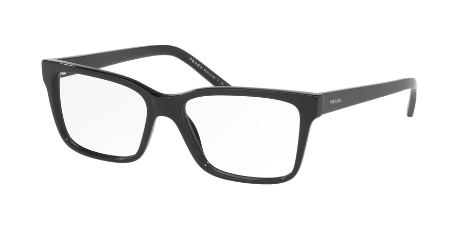 Prada MILLENNIALS PR17VVF Rectangle Eyeglasses 1AB1O1-BLACK 54-16-140 - Color Map black