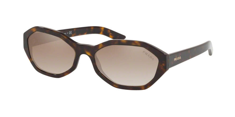 Prada MILLENIALS PR20VS Irregular Sunglasses 2AU4P0-HAVANA 56-17-140 - Color Map havana