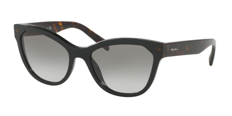 Prada PR21SSF Phantos Sunglasses  1AB0A7-BLACK 56-19-140 - Color Map black