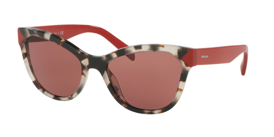 Prada PR21SSF Phantos Sunglasses UAO0A0-SPOTTED BROWN OPAL 56-19-140 - Color Map brown