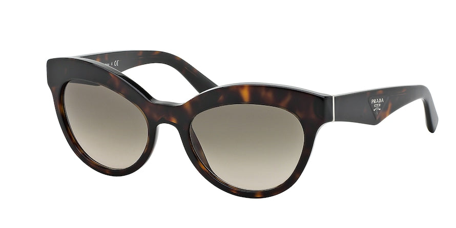 Prada TRIANGLE PR23QS Phantos Sunglasses  2AU3D0-HAVANA 53-19-140 - Color Map havana