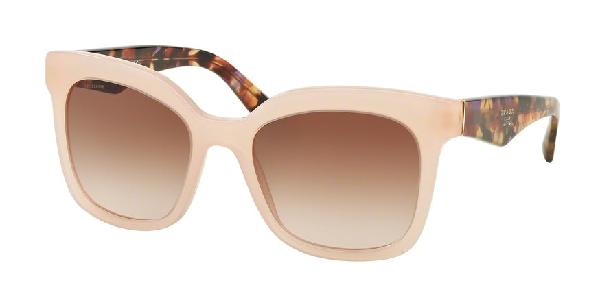 Prada TRIANGLE PR24QS Square Sunglasses UEW0A6-OPAL PINK 53-19-140 - Color Map pink