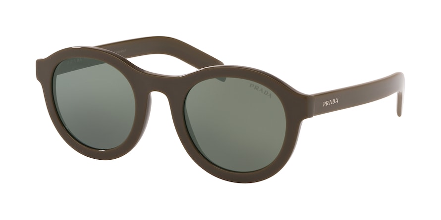 Prada CONCEPTUAL PR24VS Round Sunglasses 540728-GREEN 49-23-145 - Color Map green