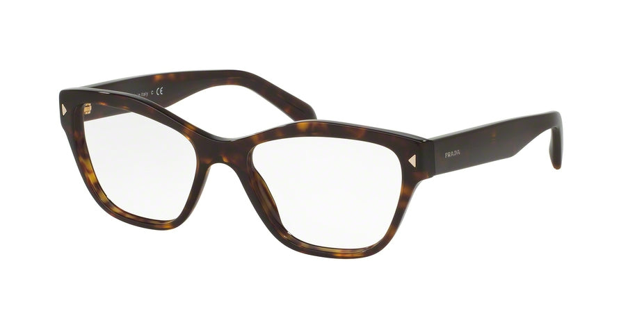 Prada PR27SV Cat Eye Eyeglasses  2AU1O1-HAVANA 53-17-140 - Color Map havana