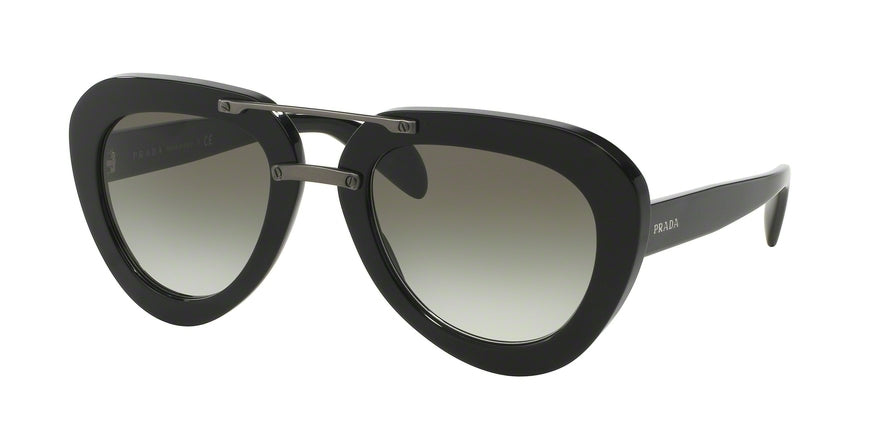 Prada PR28RS Pilot Sunglasses  1AB0A7-BLACK 52-22-135 - Color Map black