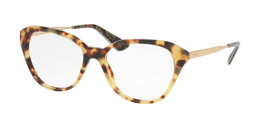 Prada PR28SVF Square Eyeglasses 7S01O1-MEDIUM HAVANA 54-16-140 - Color Map havana
