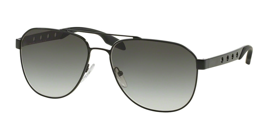 Prada CATWALK PR51RS Pilot Sunglasses  1BO0A7-MATTE BLACK 60-16-145 - Color Map black