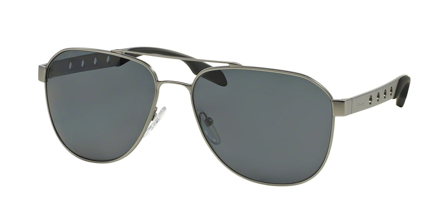 Prada CATWALK PR51RS Pilot Sunglasses 7CQ5Z1-MATTE GUNMETAL 60-16-145 - Color Map gunmetal