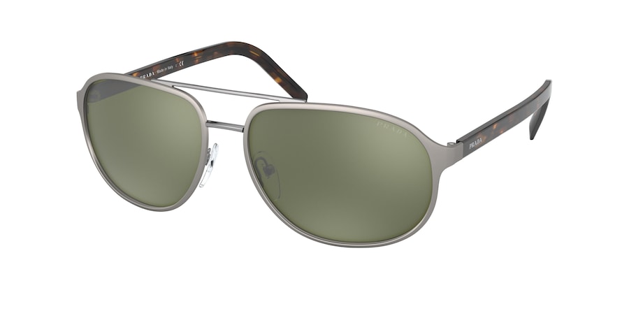 Prada PR53XS Pillow Sunglasses 523722-TOP MT GUNMETAL/GUNMETAL 60-16-140 - Color Map gunmetal