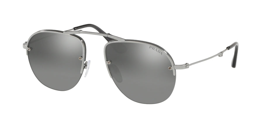 Prada CATWALK PR54US Pilot Sunglasses 5AV205-GUNMETAL 55-16-145 - Color Map gunmetal