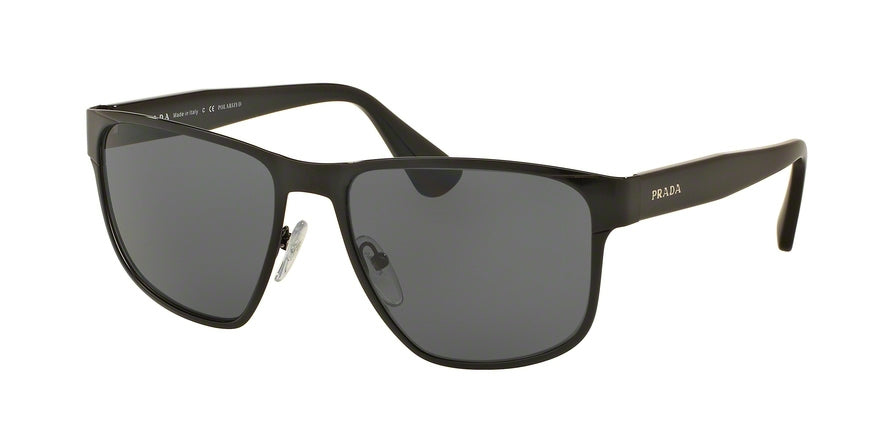 Prada PR55SS Square Sunglasses 7AX5Z1-BLACK 55-17-140 - Color Map black