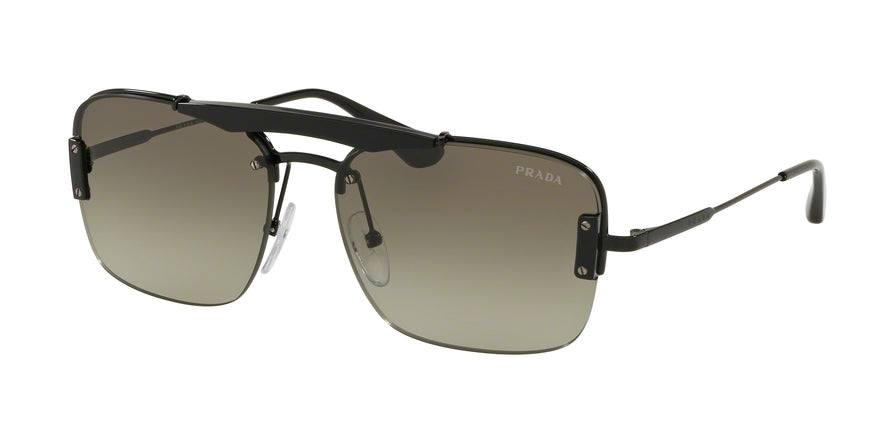 Prada CONCEPTUAL PR56VS Pillow Sunglasses 1AB5O2-BLACK 33-133-140 - Color Map black