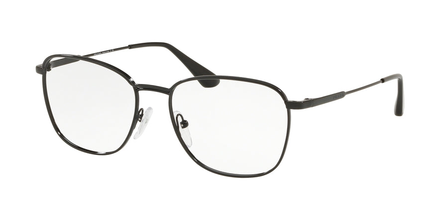 Prada CONCEPTUAL PR57VV Pillow Eyeglasses  1AB1O1-BLACK 54-17-140 - Color Map havana