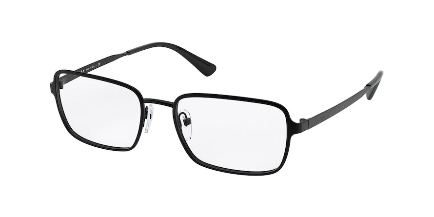 Prada PR57XV Pillow Eyeglasses 1AB1O1-BLACK 56-18-150 - Color Map black