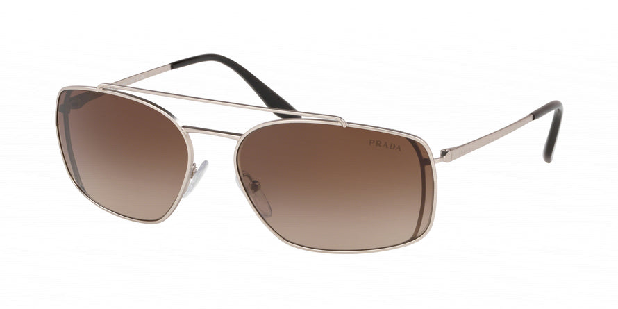 Prada CATWALK PR64VS Pillow Sunglasses 1AP6S1-MATTE SILVER 62-17-135 - Color Map silver