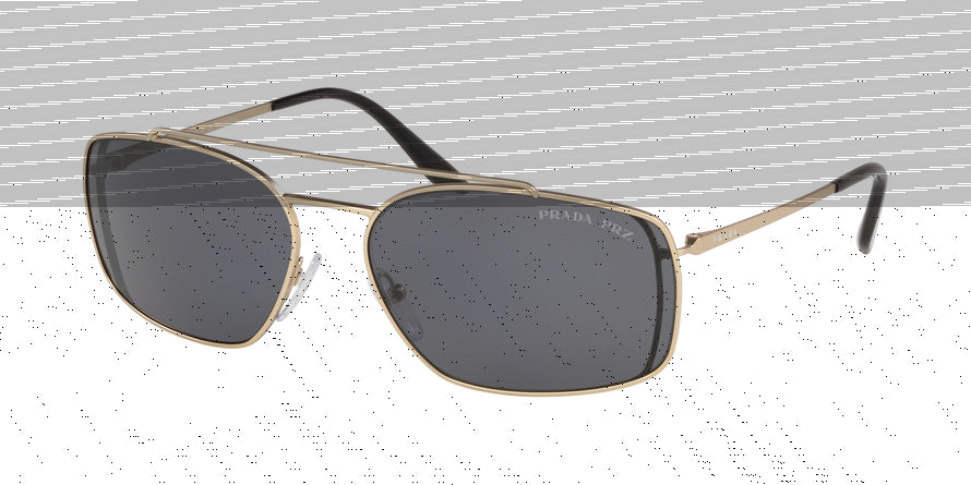 Prada CATWALK PR64VS Pillow Sunglasses 1BK5Z1-MATTE PALE GOLD 62-17-135 - Color Map gold