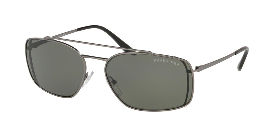 Prada CATWALK PR64VS Pillow Sunglasses 7CQ5X1-MATTE GUNMETAL 62-17-135 - Color Map gunmetal
