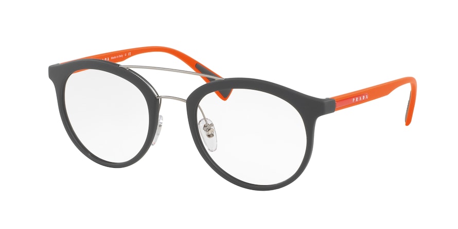 Prada Linea Rossa PS01HV Phantos Eyeglasses U6X1O1-GREY RUBBER 52-21-140 - Color Map grey