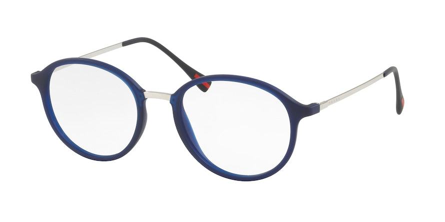 Prada Linea Rossa PS01IV Phantos Eyeglasses U631O1-BLUE RUBBER 53-19-140 - Color Map blue