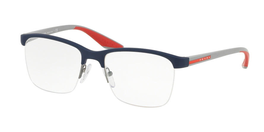 Prada Linea Rossa ACTIVE PS02LV Pillow Eyeglasses TFY1O1-BLUE RUBBER 54-19-145 - Color Map blue