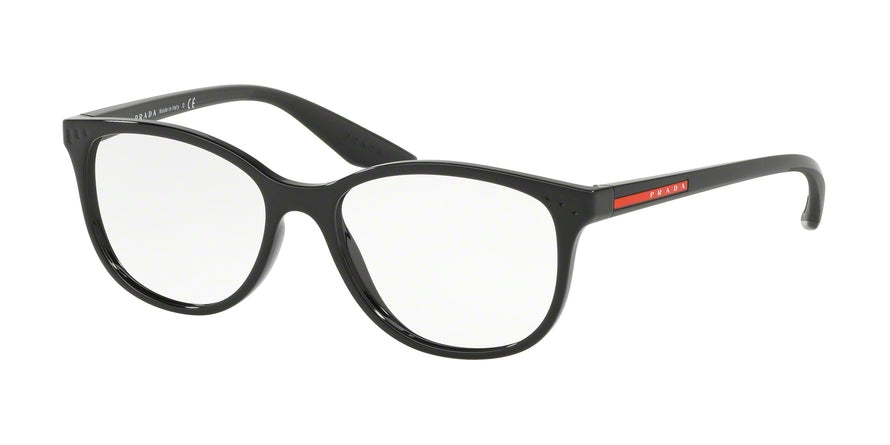 Prada Linea Rossa ACTIVE PS03LV Pillow Eyeglasses  1AB1O1-BLACK 52-16-145 - Color Map black