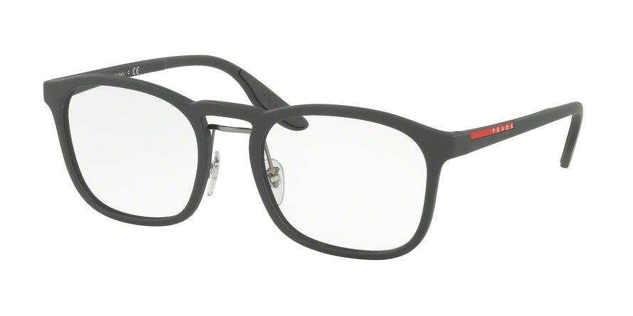 Prada Linea Rossa PS06HV Pillow Eyeglasses TFZ1O1-GREY RUBBER 54-20-145 - Color Map grey