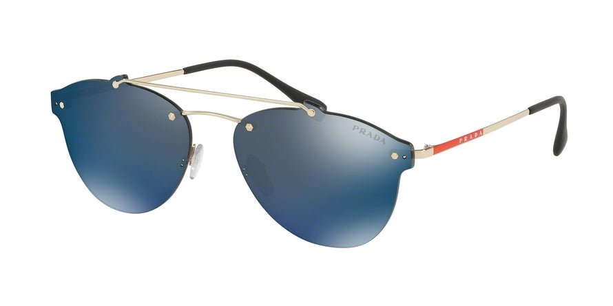 Prada Linea Rossa LIFESTYLE PS55TS Pilot Sunglasses ZVN2E0-PALE GOLD 59-16-145 - Color Map gold