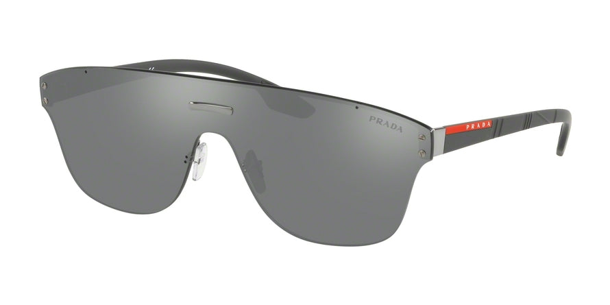 Prada Linea Rossa LIFESTYLE PS57TS Irregular Sunglasses 7W17W1-GUNMETAL 43-143-145 - Color Map black