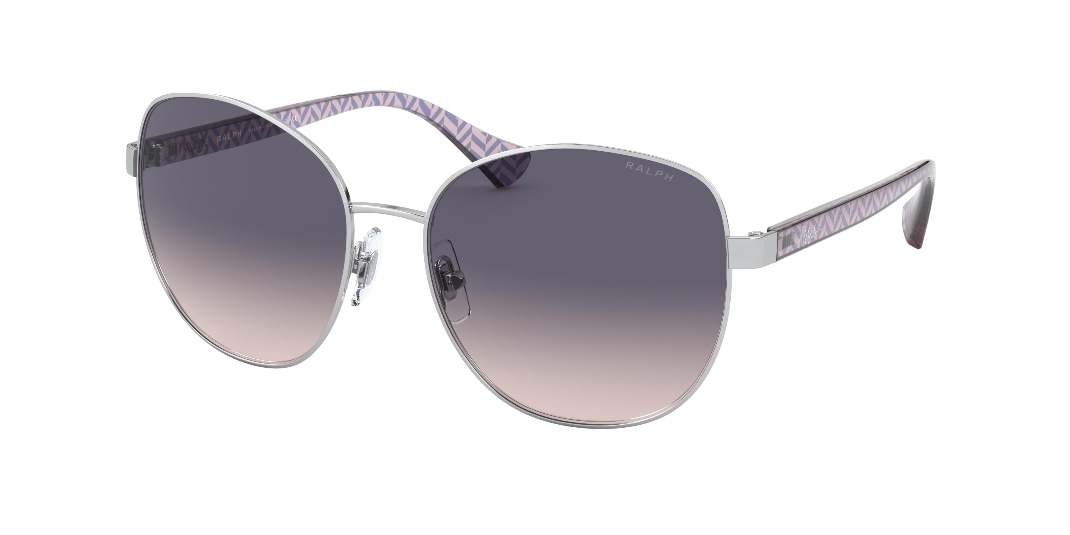 Ralph RA4131 Butterfly Sunglasses  900136-Shiny Silver 57-135-17 - Color Map Silver