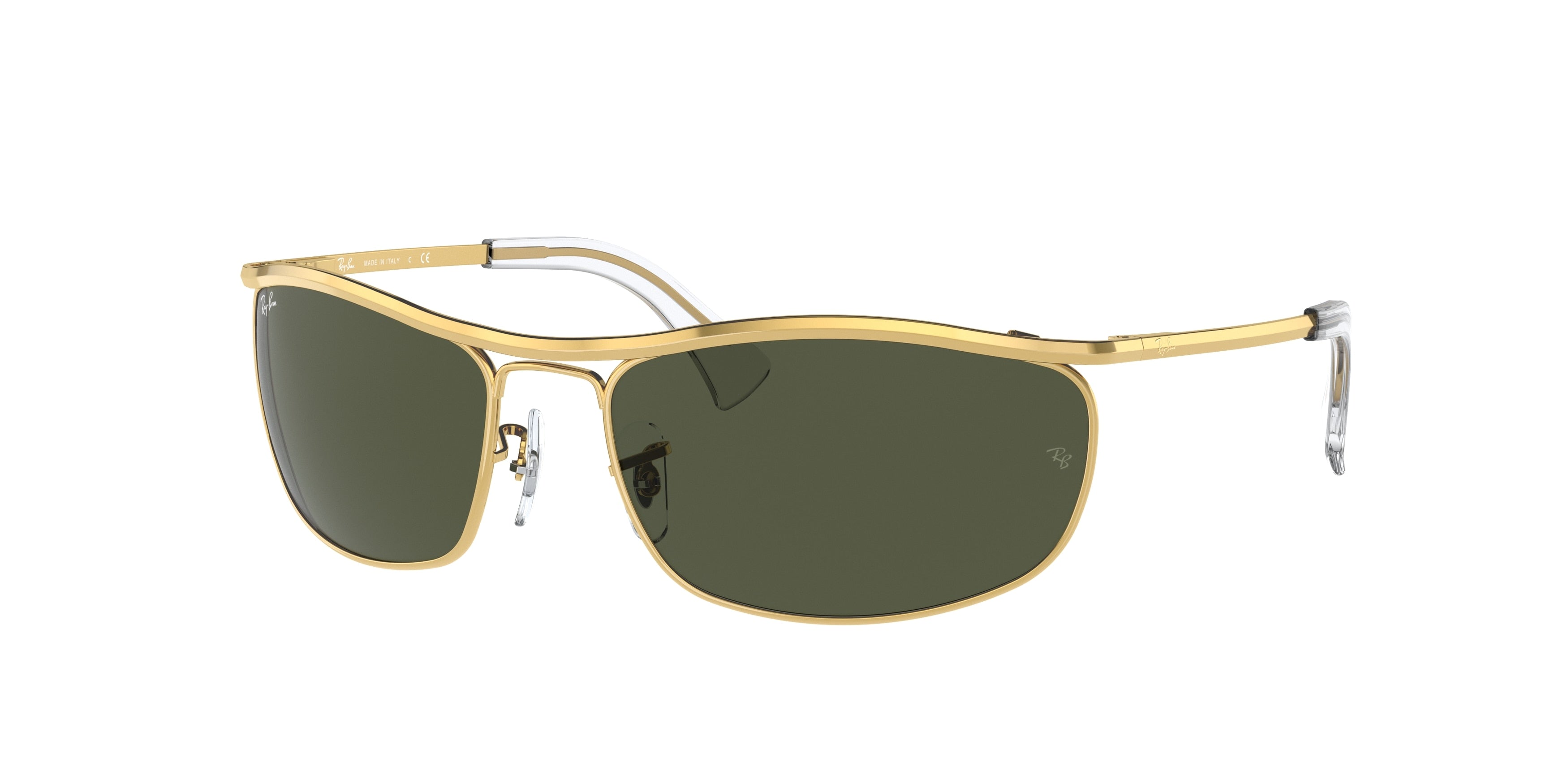 Ray-Ban OLYMPIAN RB3119 Rectangle Sunglasses  001-Gold 62-120-19 - Color Map Gold