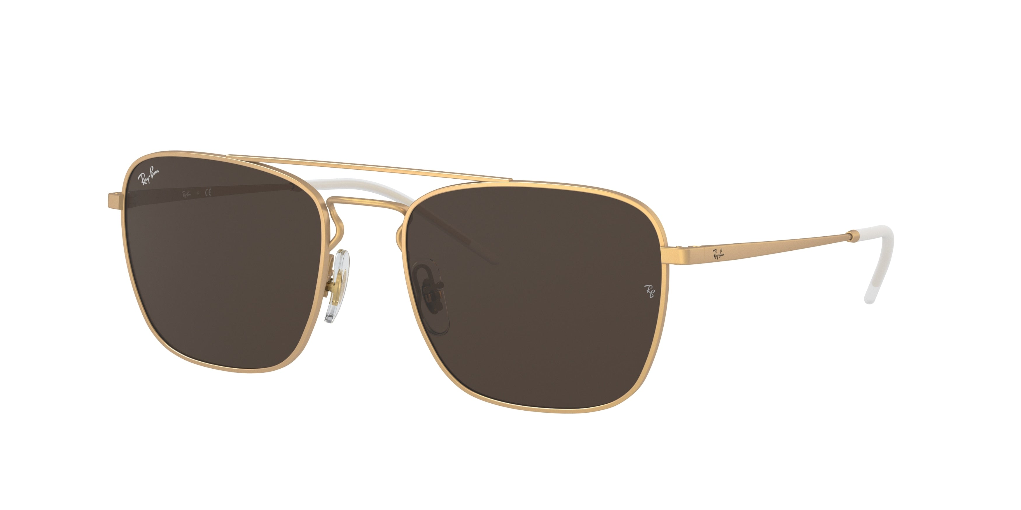 Ray-Ban RB3588 Square Sunglasses  901373-Gold 55-140-19 - Color Map Gold