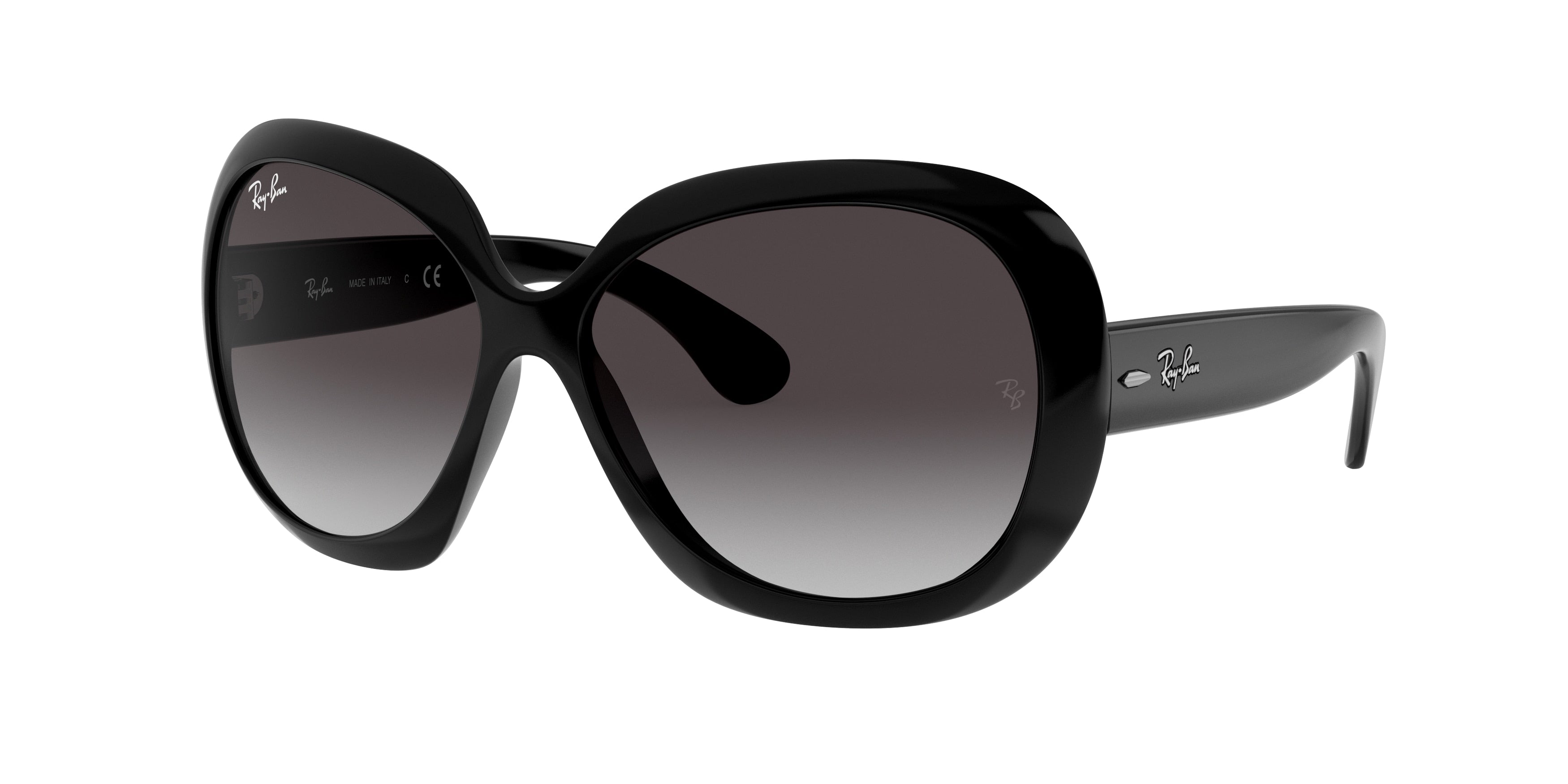 Ray-Ban JACKIE OHH II RB4098 Butterfly Sunglasses  601/8G-Black 59-135-14 - Color Map Black