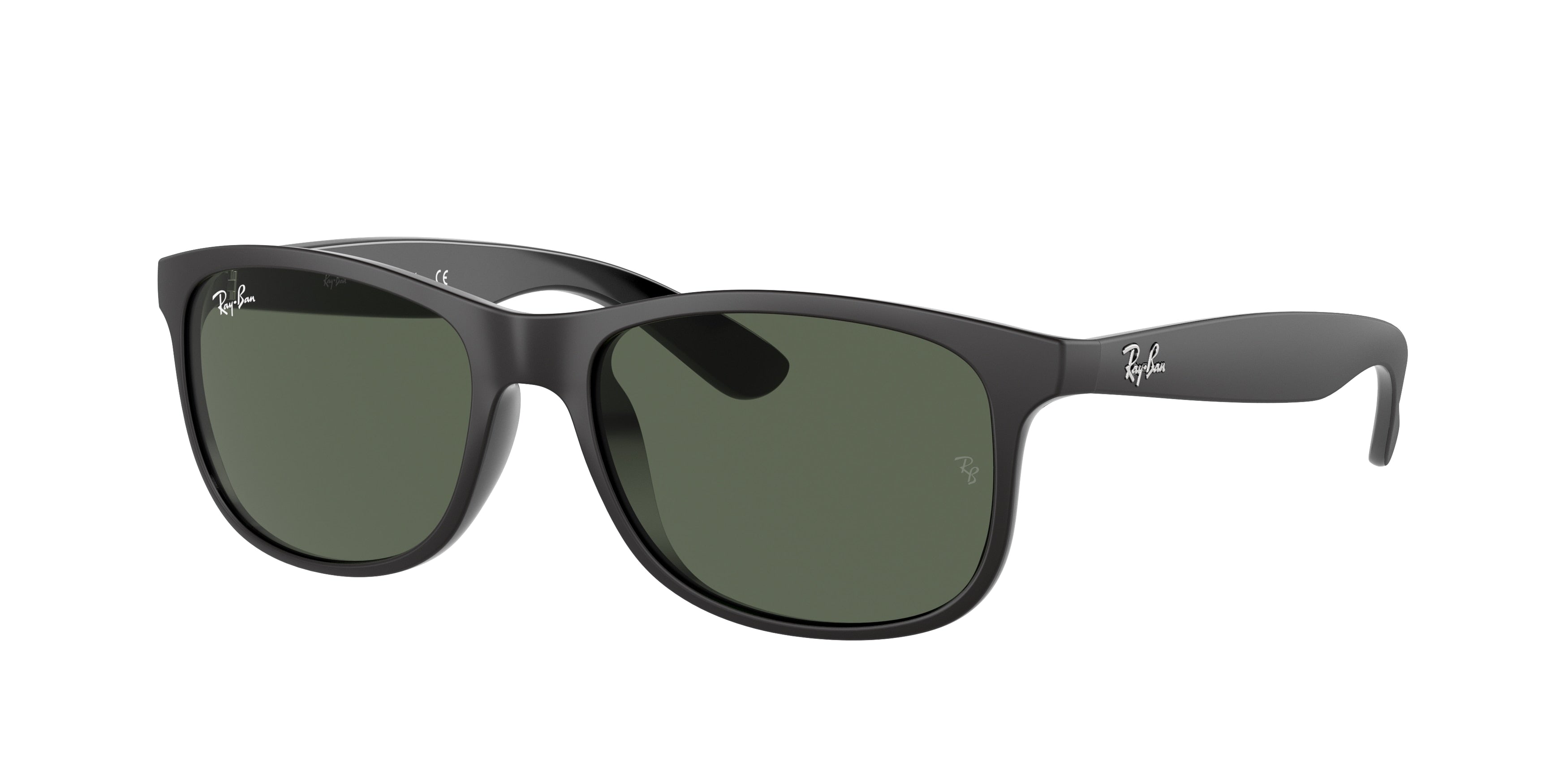 Ray-Ban ANDY RB4202 Square Sunglasses  606971-Black 55-145-17 - Color Map Black