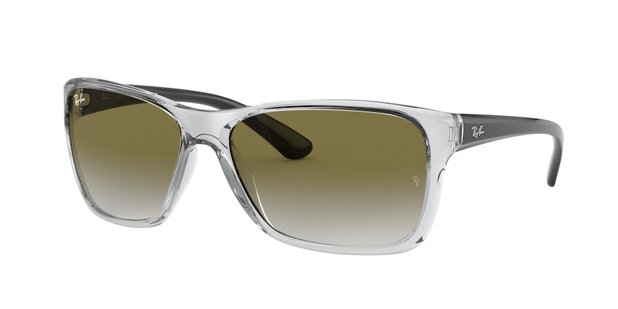 Ray-Ban RB4331F Square Sunglasses 64777Z-TRANSPARENT 61-16-135 - Color Map transparent