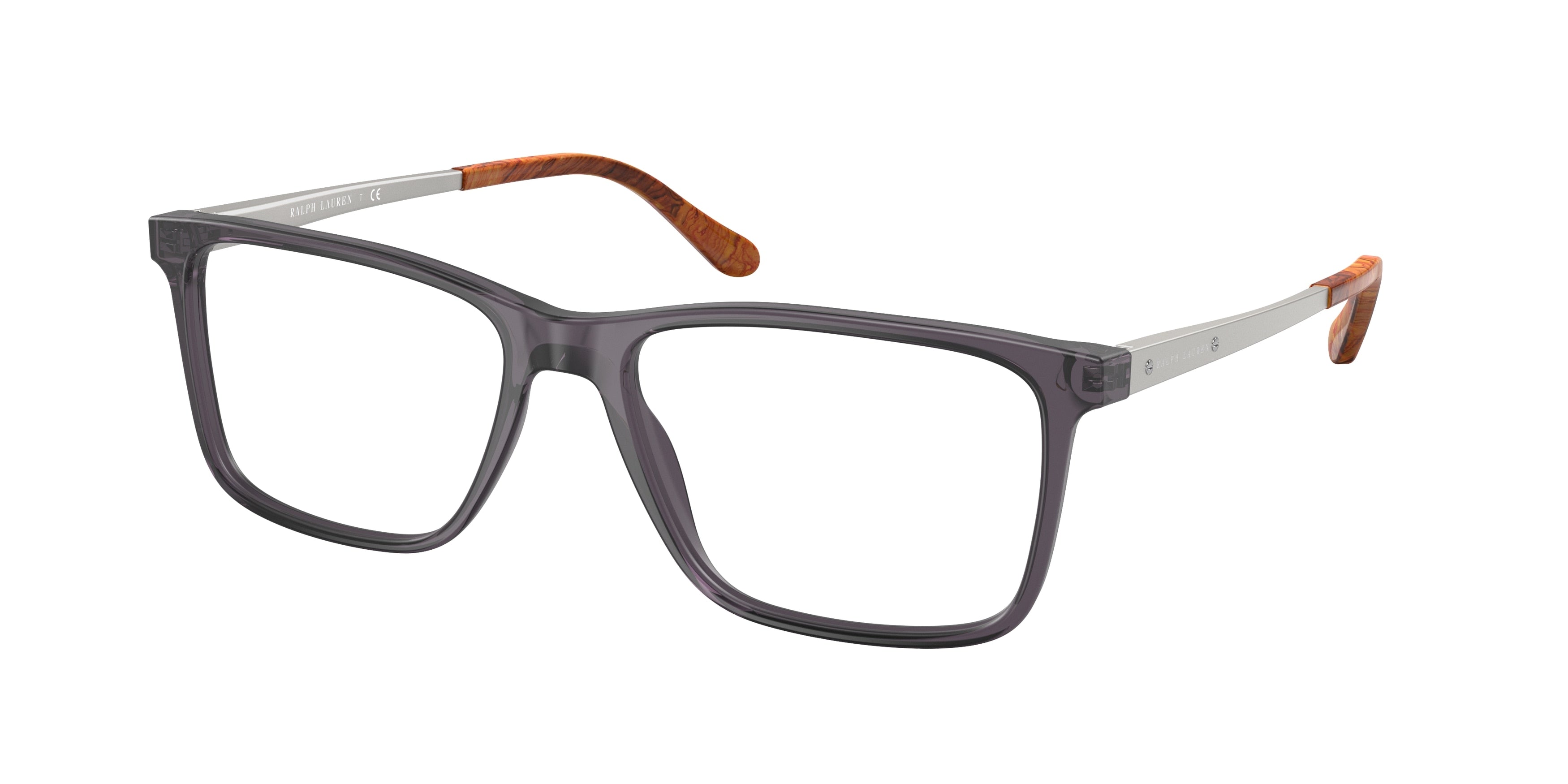 Ralph Lauren RL6133 Rectangle Eyeglasses  5965-Matte Transparent Grey 54-145-17 - Color Map Grey