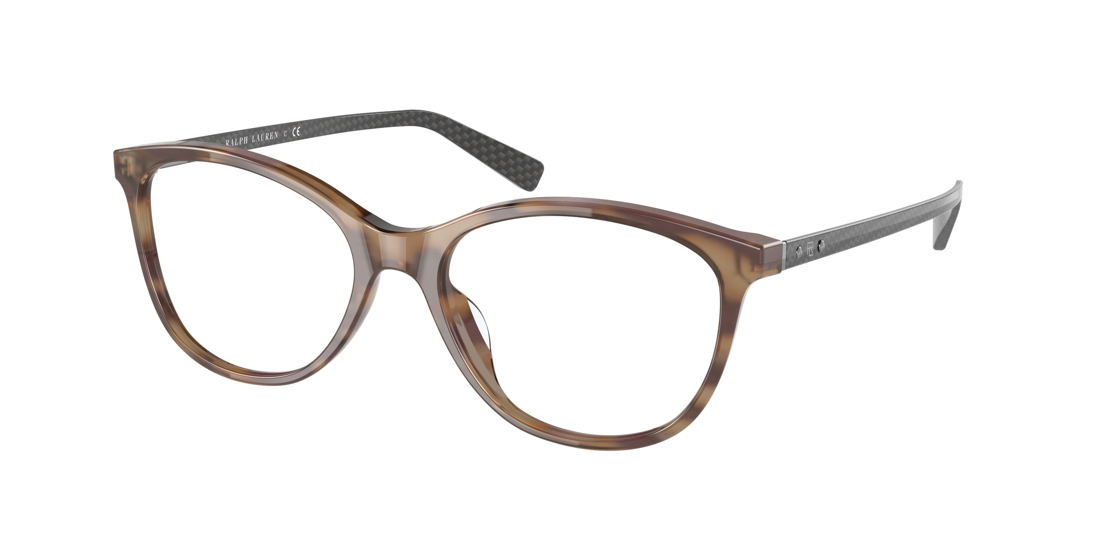 Ralph Lauren RL6219U Cat Eye Eyeglasses 6020-Shiny Havana Homy 54-145-17 - Color Map Tortoise