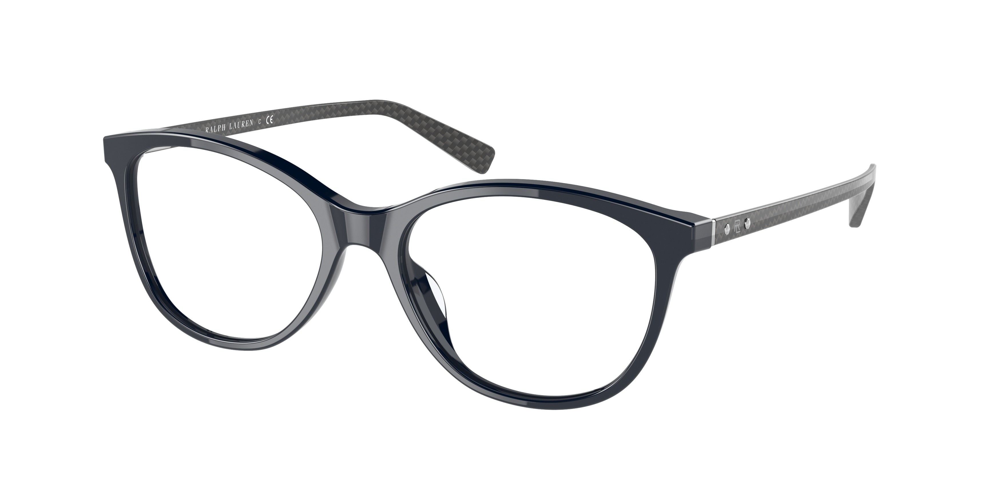 Ralph Lauren RL6219U Cat Eye Eyeglasses 6023-Shiny Dark Blue 54-145-17 - Color Map Blue