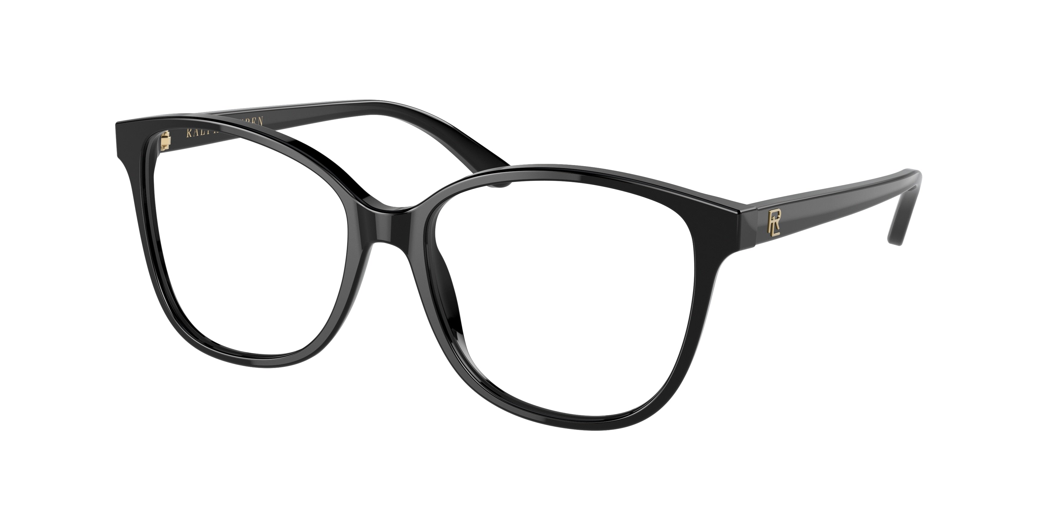 Ralph Lauren RL6222 Cat Eye Eyeglasses 5001-Shiny Black 54-140-16 - Color Map Black