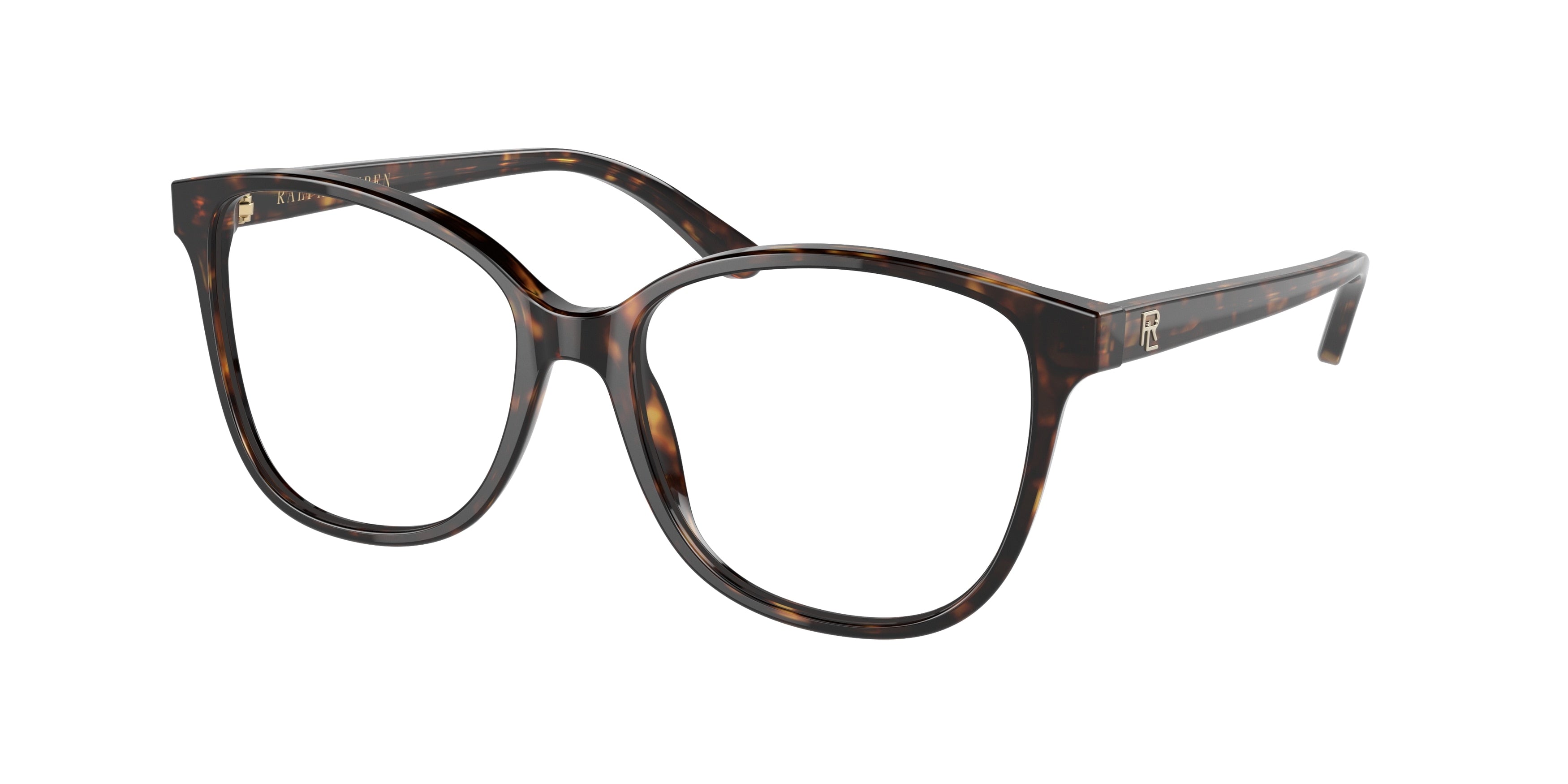 Ralph Lauren RL6222 Cat Eye Eyeglasses 5003-Shiny Dark Havana 54-140-16 - Color Map Brown